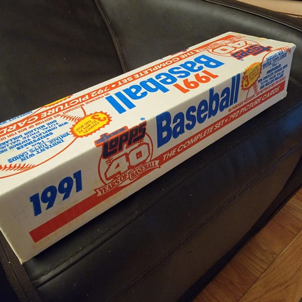 1991 Topps Baseball Complete Set - 792 Cards. Sealed And Brand New!